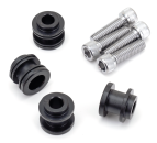 Sissybar Docking Hardware Kit M8 glänzend schwarz